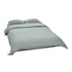 image 3 of Living and Home 3Pcs Bedding Solid Duvet Cover with 2 Pillowcase Set,Green | Green | King