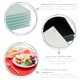 image 2 of Harbour Housewares Glass Placemats - Hague Blue - 6pc Heat-Resistant Dining Set - 30 x 20cm Blue