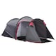 image 6 of Outsunny 3 Man Camping Tent w/ 2 Rooms Porch Vents Rainfly Weather-Resistant