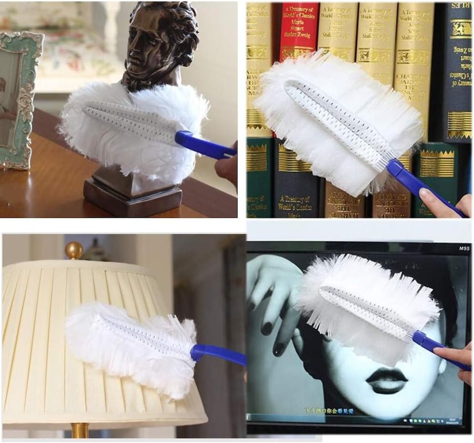 Computer Disinfectant 2 x Handy small fluffy microfibre duster with 10x duster refills pads ...