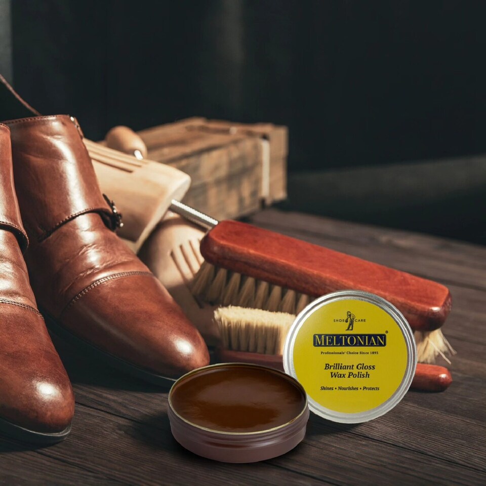 image 1 of Meltonian Brilliant Gloss Wax Polish - Premium Mirror Finish for Shoes 50ml