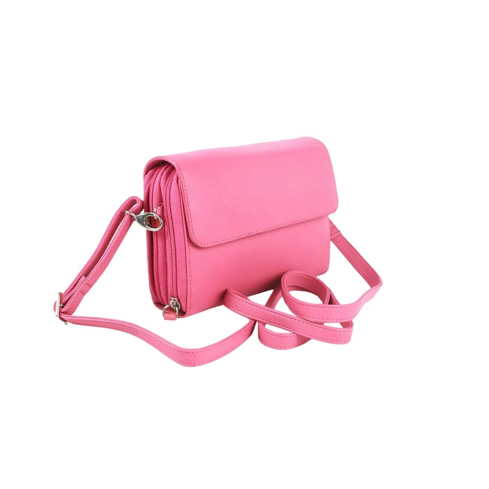 image 1 of Eastern Counties Leather Jaclyn Leather Handbag - Rose - One Size Pink