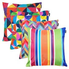 4PK Cushion, Herringbone, Tech Geo, Tech Stripe, Circular Geo
