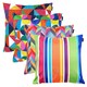 image 1 of 4PK Cushion, Herringbone, Tech Geo, Tech Stripe, Circular Geo