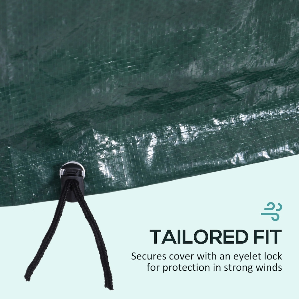 image 1 of Outsunny 235x190x90cm Large Patio Set Outdoor Garden Furniture Cover | Green