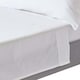 image 1 of Homescapes White Organic Cotton Flat Sheet 400 Thread count, Double White | Double