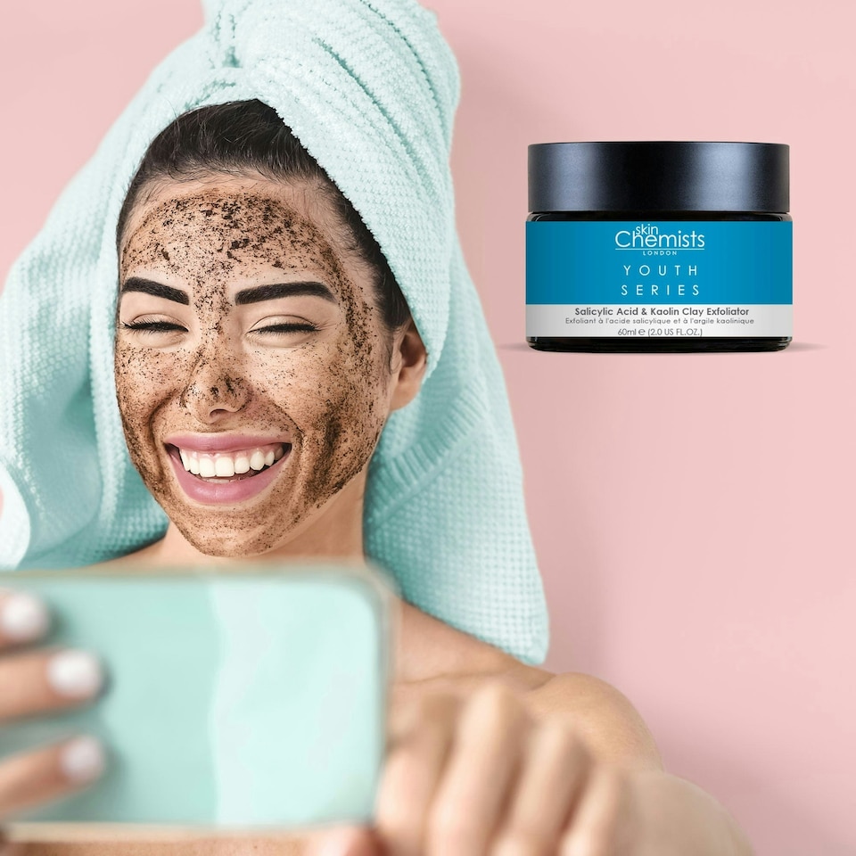 image 1 of skinChemists Youth Series Salicylic Acid & Kaolin Clay Exfoliator 60ml