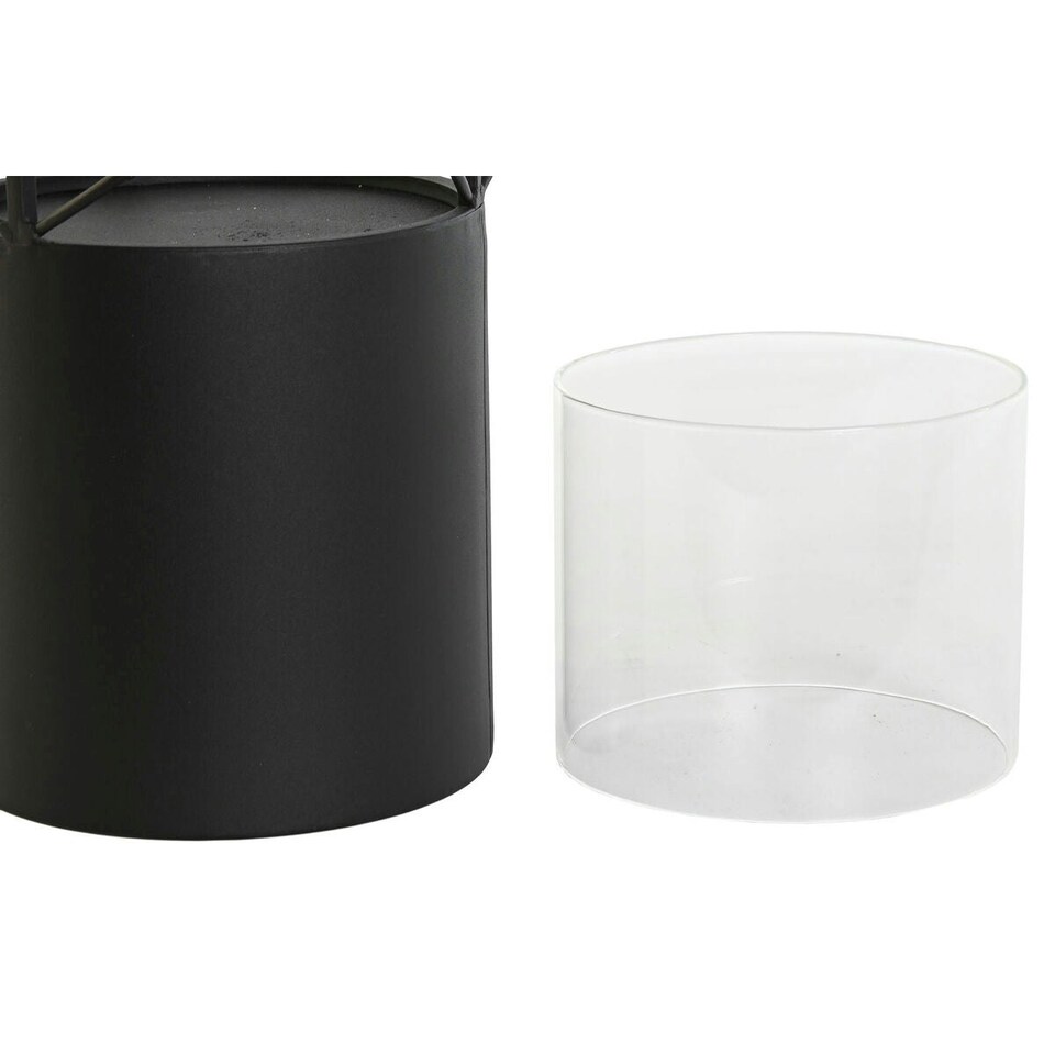 image 1 of Candleholder Home ESPRIT Black Metal Crystal 24,5 x 24,5 x 46 cm (2 Units) N/A