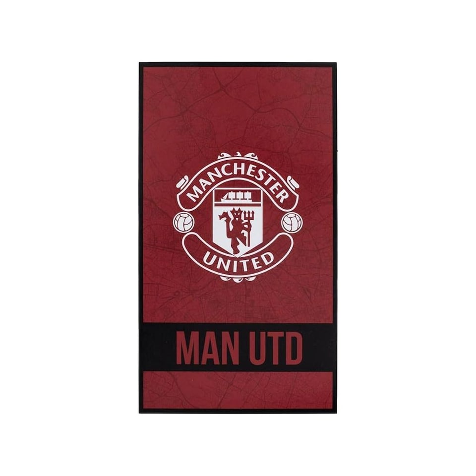 image 1 of Manchester United FC Ideny Beach Towel | Red | Red/White/Black | One size | 1