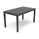 image 1 of Rectangle Anthracite Plastic Garden Table