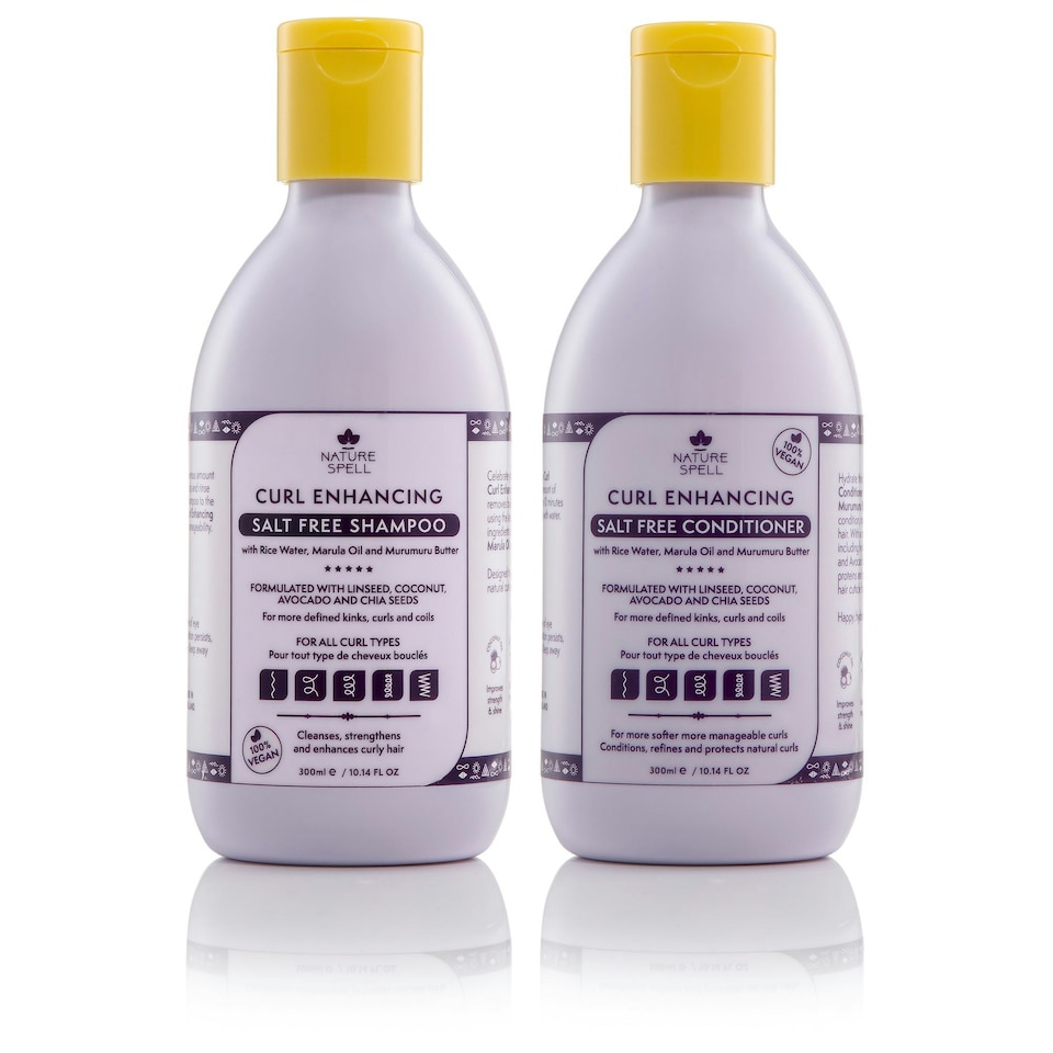 image 1 of Nature Spell Curl Enhancing Shampoo & Conditioner Duo