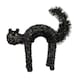 image 1 of 42cm Black Scaredy Cat with Arched Back Halloween Decoration