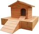 image 8 of Actiaspet Floating Wooden Duck House with Nesting Area | Weatherproof Outdoor Shelter