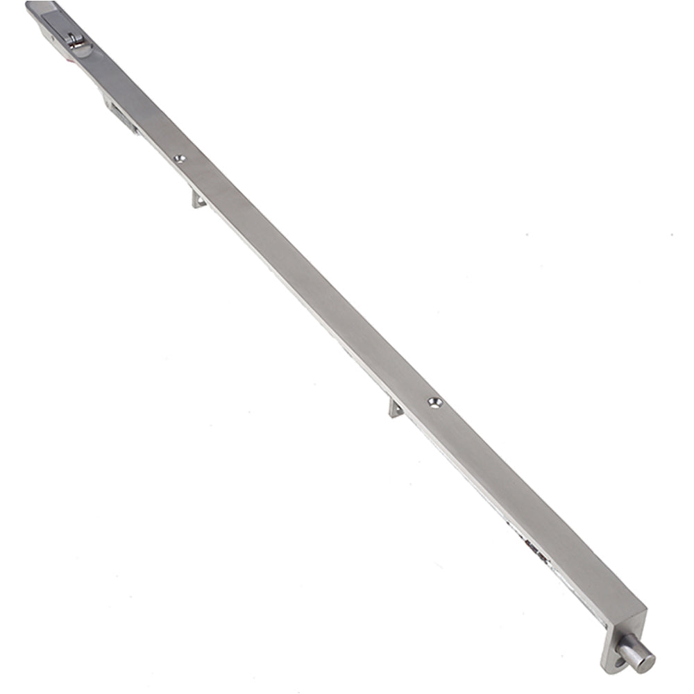 Lever Action Flushbolts with Radiused Forend in Satin Stainless Steel for Double Doors