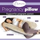 image 2 of Aamira U-Shaped Pregnancy Pillow Memory Foam Maternity Nursing Support Cushion Cream & Grey | Grey | Grey | One Size | 1