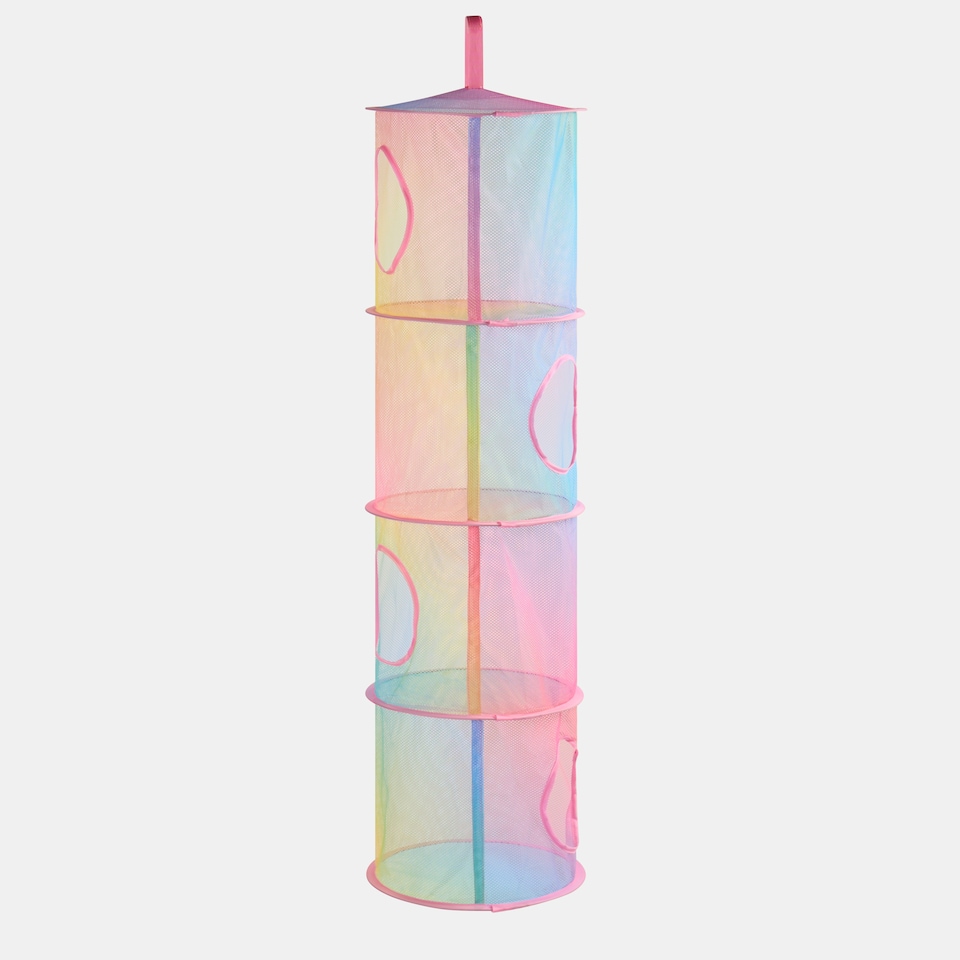 image 1 of OHS 4 Tier Kids Mesh Ceiling Door Hanging Storage Organiser Multi | Tie Dye