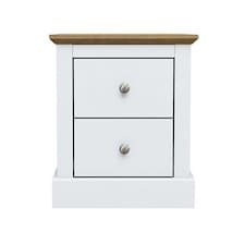 Devon Bedside Cabinet - Particle Board - L39.5 x W45.9 x H55.2 cm - White