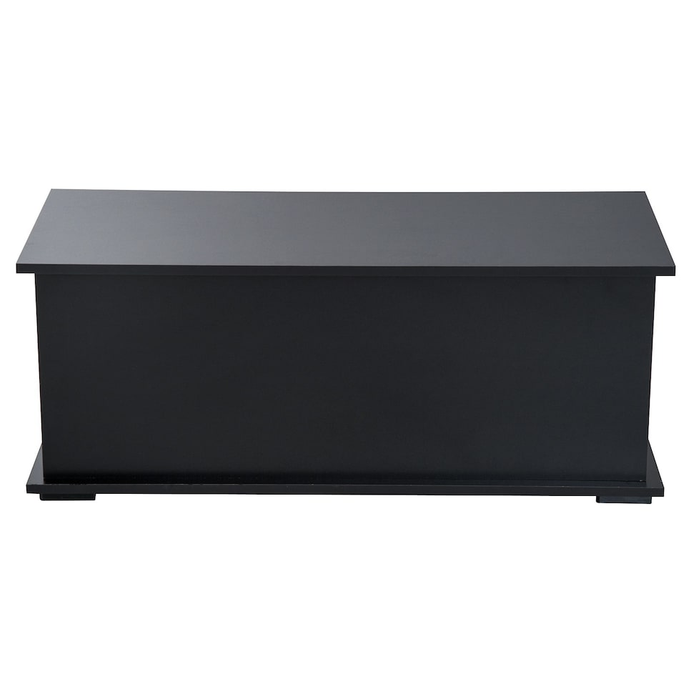 image 1 of HOMCOM Storage Chest With Lid, 113L Storage Box, Black