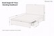 image 5 of Sloomy Kansas Cream Plush Divan Bed Base 2 Drawers Same Side With 54 Inch Floor Standing Headboard | Cream | Cream | Small Single | 1