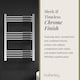 image 6 of Balterley Straight Heated Heated Towel Rail Radiator, 256W | Silver | Chrome