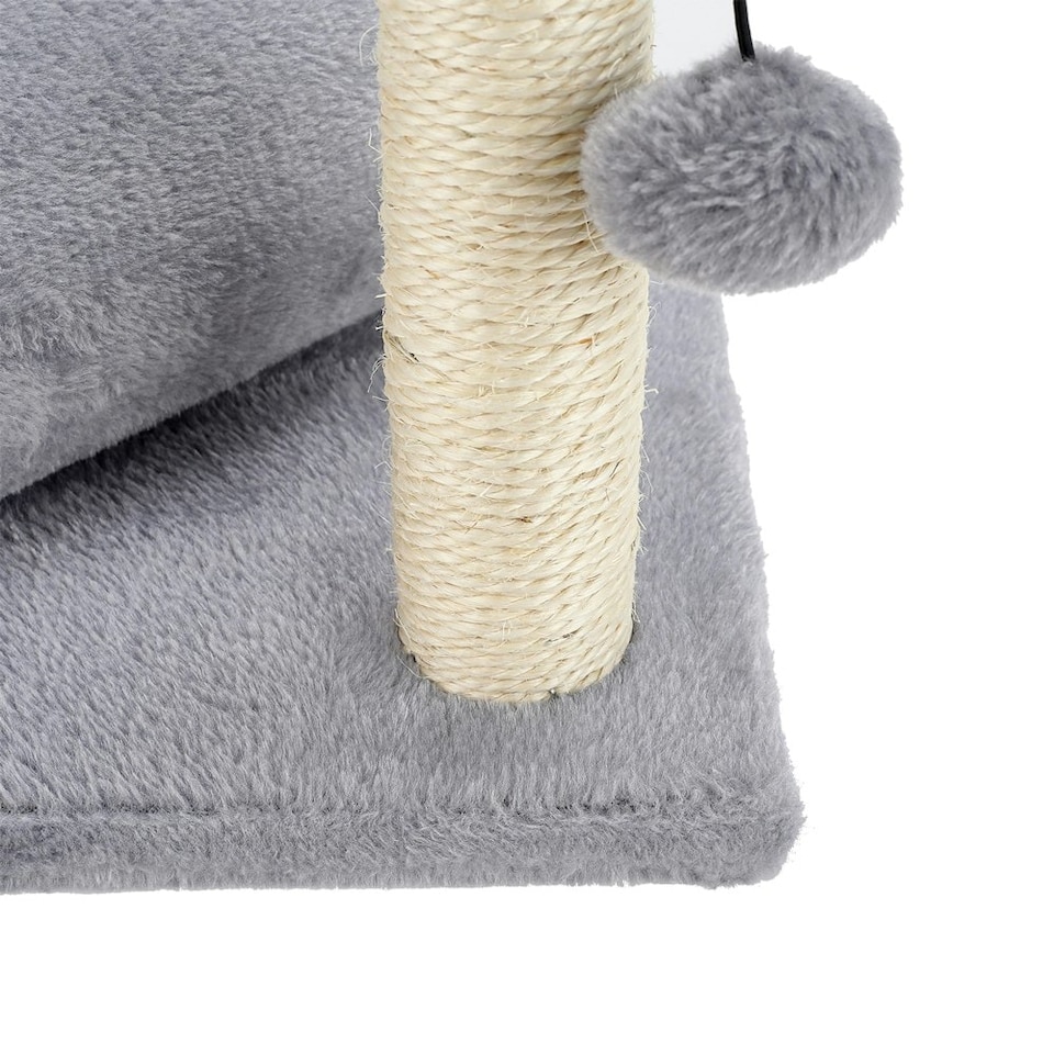image 1 of Living and Home Cat Scratching Post with Toys and Tunnel