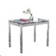 image 1 of Furniturebox Enna White Glass Extending Dining Table