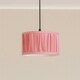 image 1 of ValueLights Jess Blush Pink Fabric Ruched Pleated Small Drum Shade