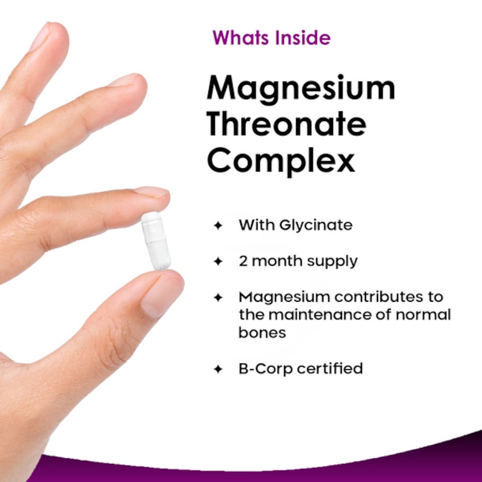image 1 of Magnesium Threonate Complex - 180 Vegan Capsules
