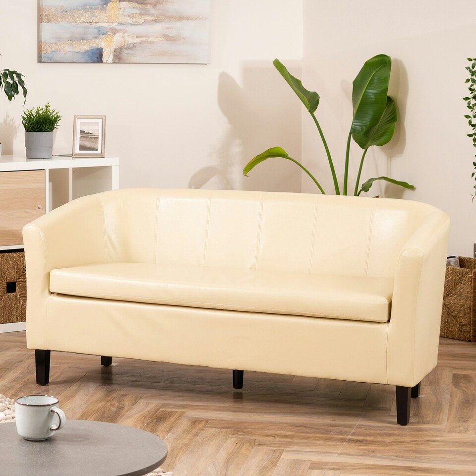 image 1 of Meriden 3 Seat Tub Sofa Cream