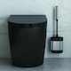 image 2 of Metaltex Stainless Steel Toilet Brush - Silver/Black