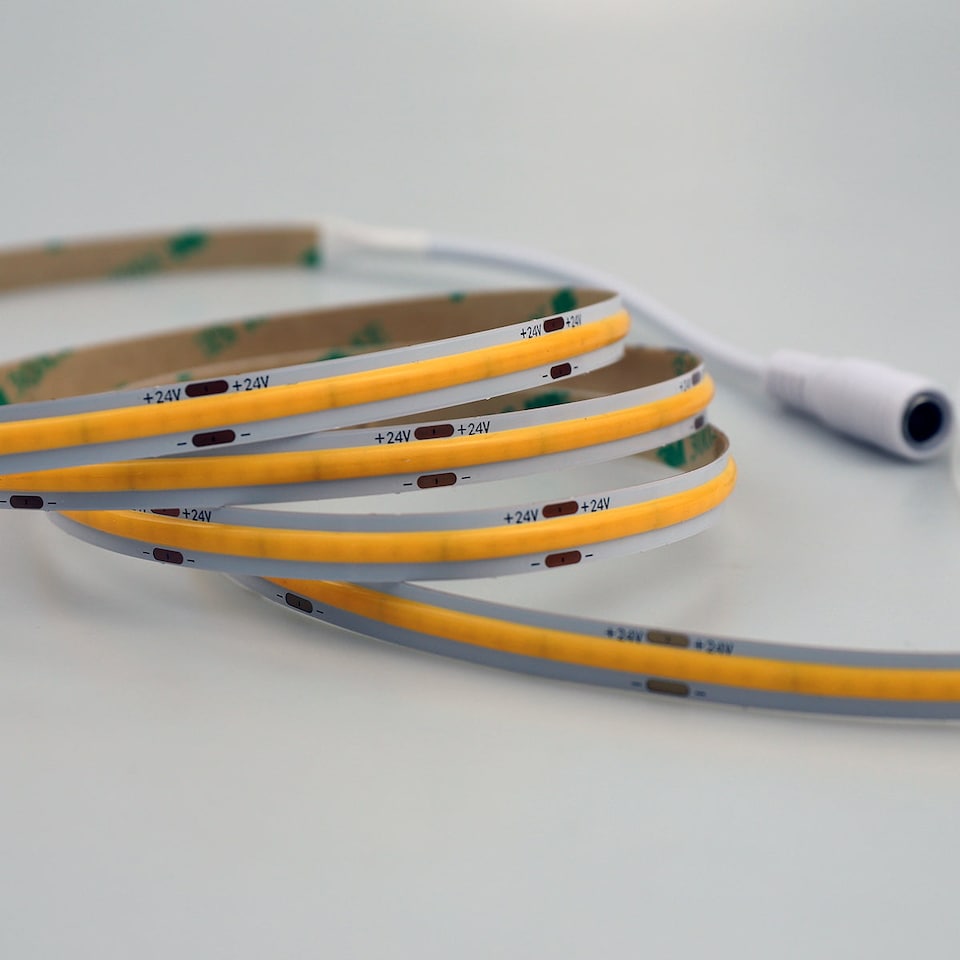 image 1 of 5 meters, 24V COB LED Strip Lights 4000K (Power Supply Not Included)