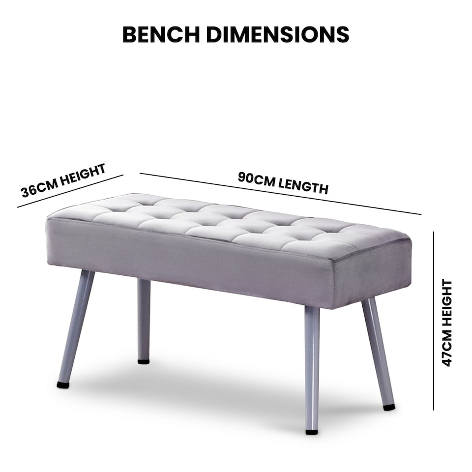 image 1 of Dining Table with Bench and 4 Grey Velvet Chairs  Grey Wood Dining Set
