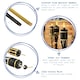 image 2 of Harbour Housewares Bamboo Garden Fire Torches - 113cm - Yellow - Pack of 6