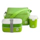image 1 of Interiors by Premier Organized Green 3PC Lunch Box, Leak Proof Tiffin Box, Comfortable Packed Lunch Box, Portable Lunch Container