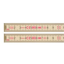 Stanley Hand Tools Wooden Folding Rule 2m - Multi Colour - One Size