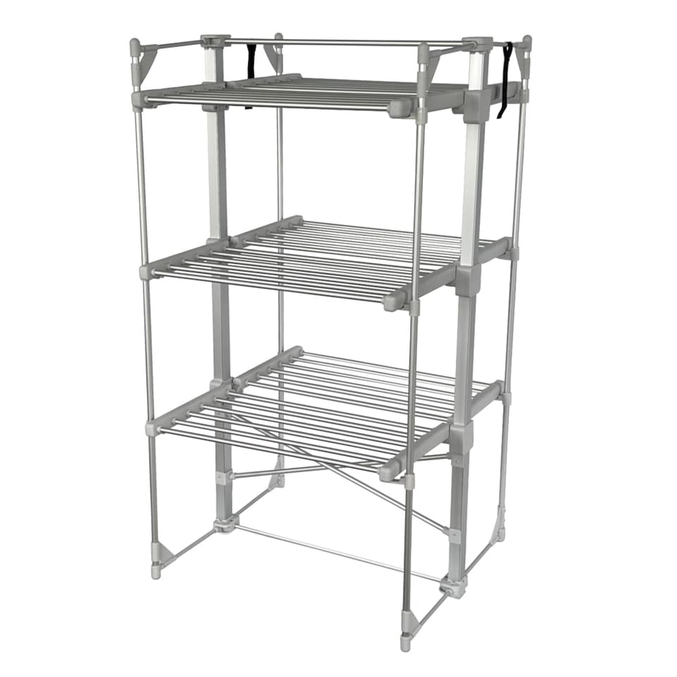 image 1 of 3 Tier Electrical Heated Folding Clothes Horse Airer Dryer with 36 Heated Rails