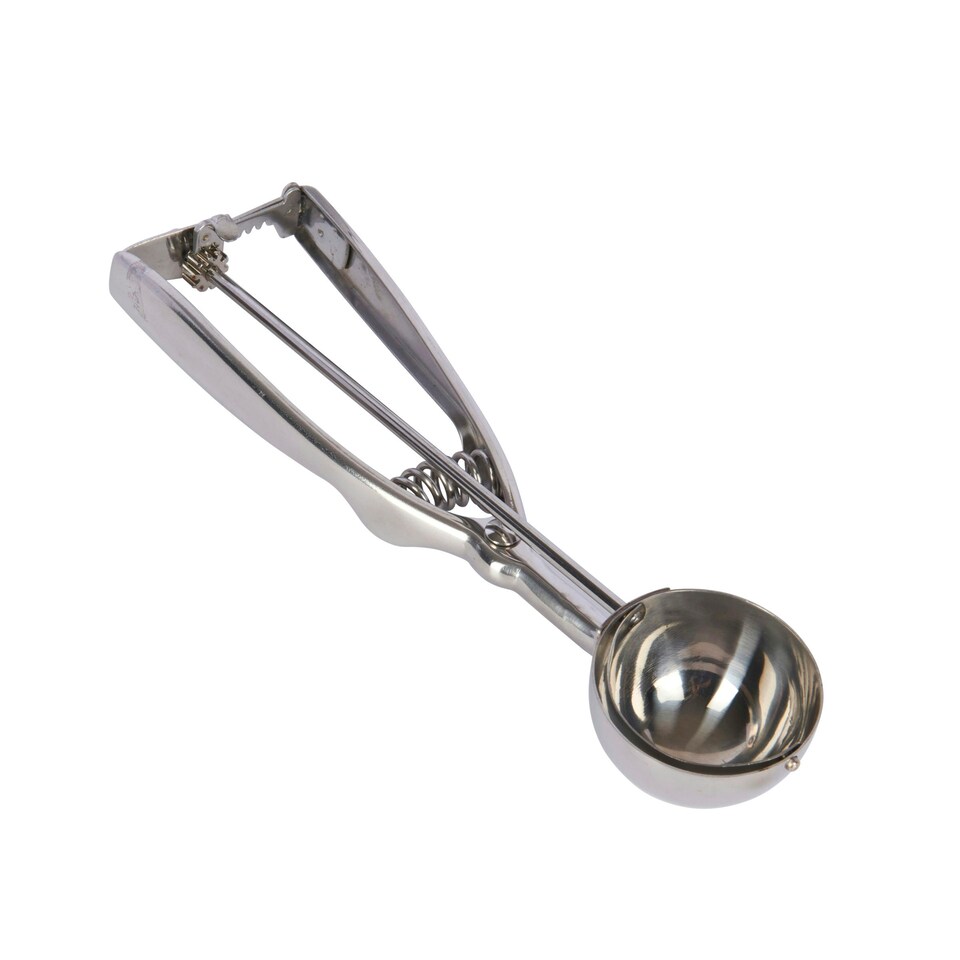 image 1 of KitchenCraft Ice Cream Scoop Silver Stainless Steel 40ml