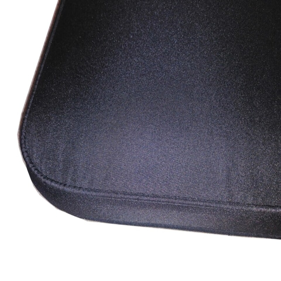image 1 of Luxury Piped Waterproof Seat Pads - Double Black Cushion - Outdoor Cushion for Garden Furniture Black | Black