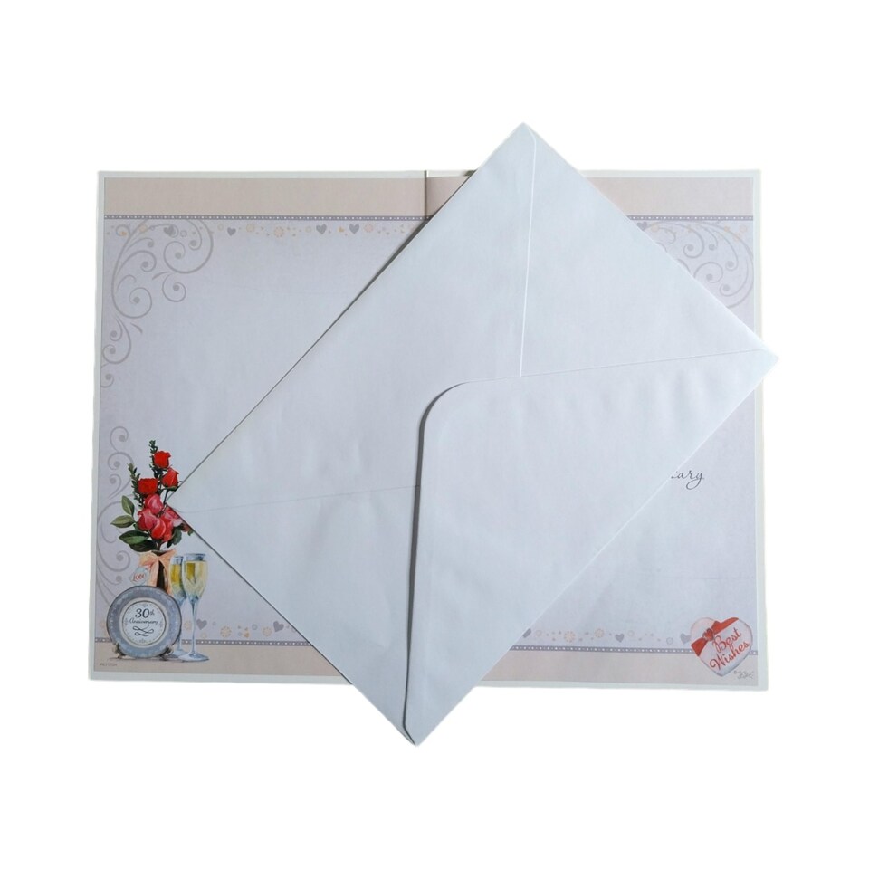 image 1 of Pearl Anniversary Keepsake Treasures Congratulations Card