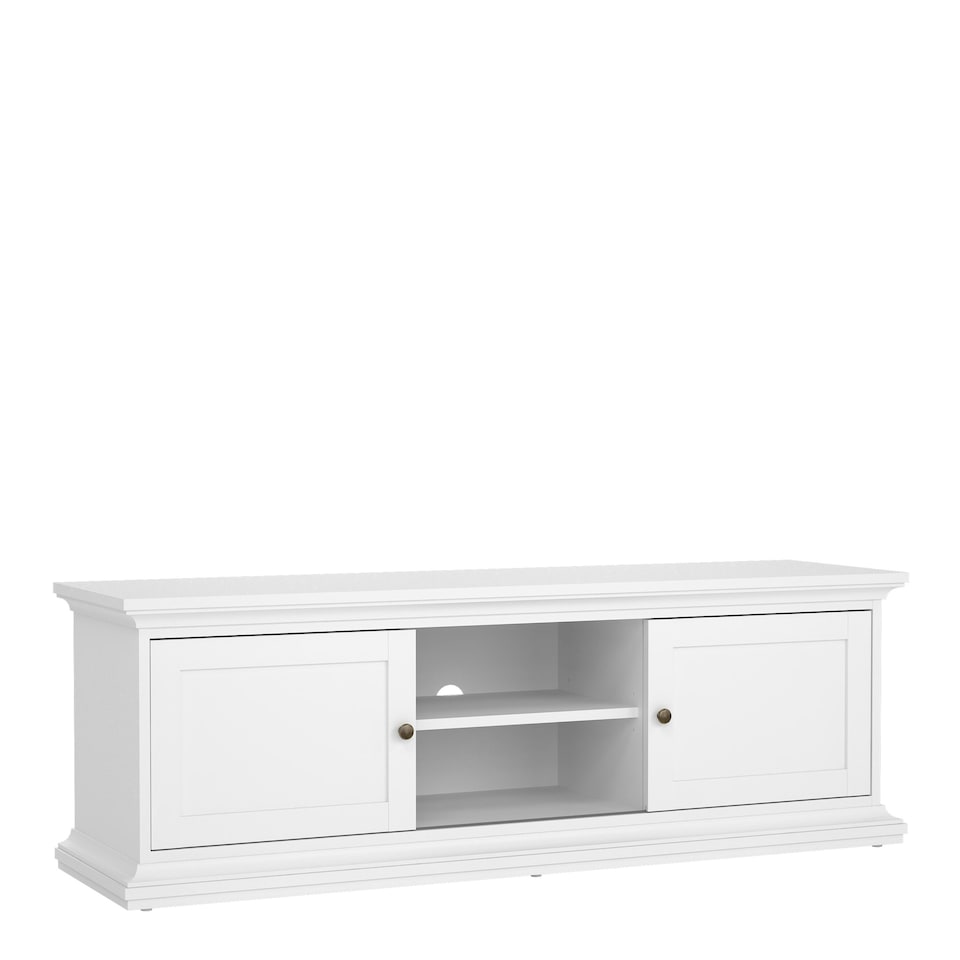 image 1 of Paris TV-unit 2 frame Doors in White