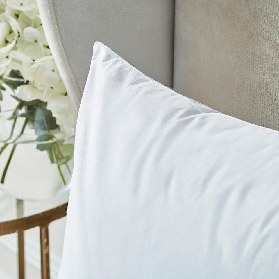 image 1 of Liddell Duck Down Pillow - Firm White | One Size