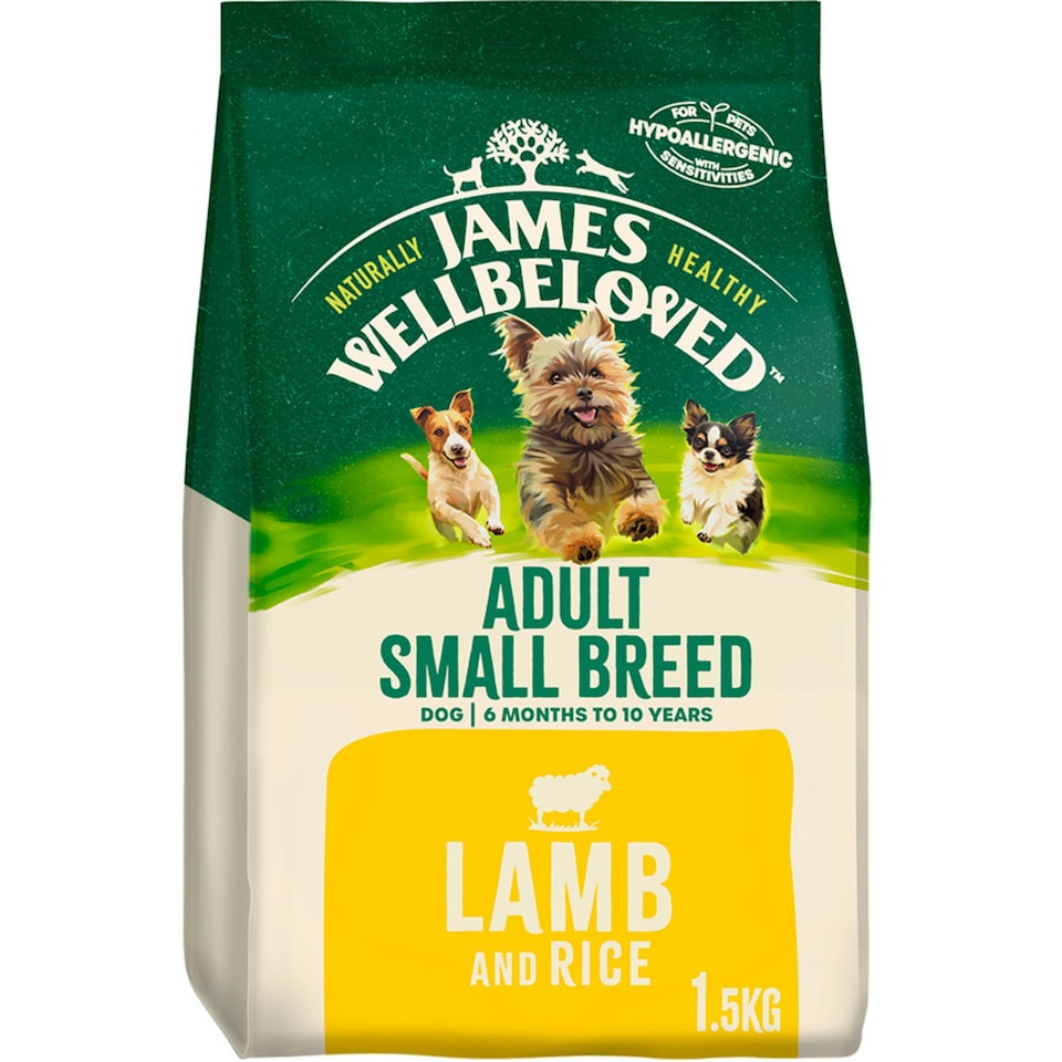 image 1 of James Wellbeloved Lamb/Rice Adult Dog Small Brd 1.5KG