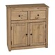image 1 of Panama 2 Door 2 Drawer Sideboard - L40 x W93 x H80 cm - Natural Wax Brown