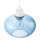 image 3 of Modern Blue Blown-Glass Pendant Light Shade with Subtle Air Bubbles