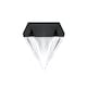 image 4 of Pack of 4 Solar Diamond Fence Lights Warm White