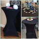 image 8 of 1pc Cocktail Spandex Tablecloth, Table Cover with Leg Pockets - 32" Round