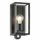 image 1 of Brandon - Black Motion Sensor Outdoor Wall Light | Black | Clear | 1