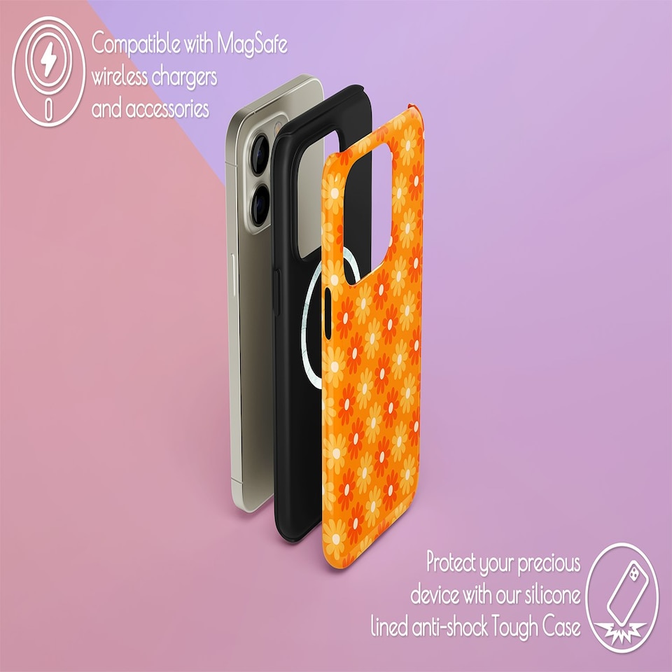 image 1 of Flaming Daisy Orange | iPhone 16
Slim | iPhone 16
Slim