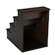 image 10 of PawHut 4 Step Wooden Dog Steps Pet Stairs Cat Ladder for Bed Couch, Dark Brown