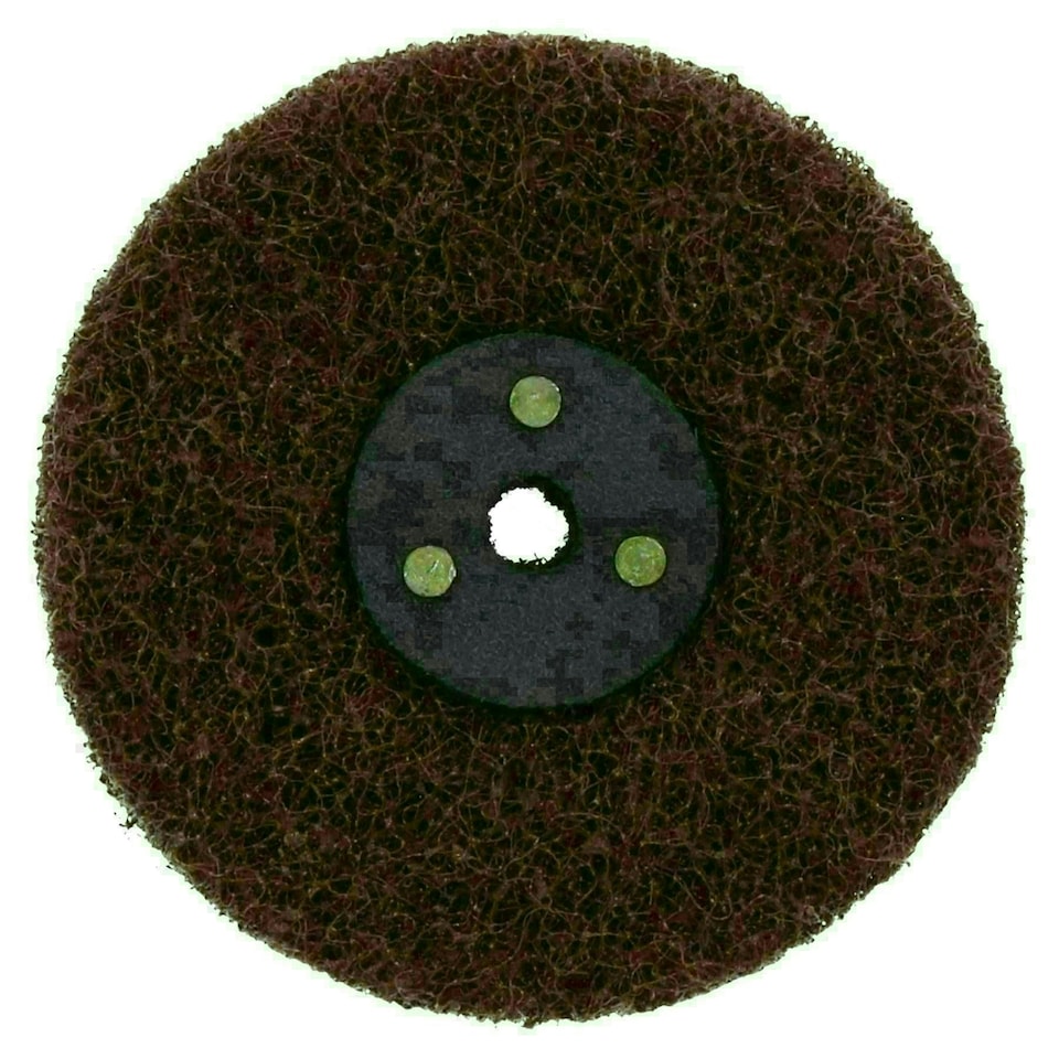 image 1 of Coarse Abrasive Scotch Mop Rust Paint Removal Polishing Buffing 4" x 2 Row